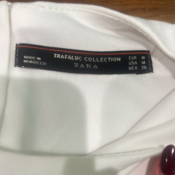 Zara Trafaluc Collection white romper size medium - Picture 2 of 4